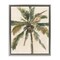 Stupell Industries Palm Tree on Beige Framed Floater Canvas Wall Art Design by Ethan Harper